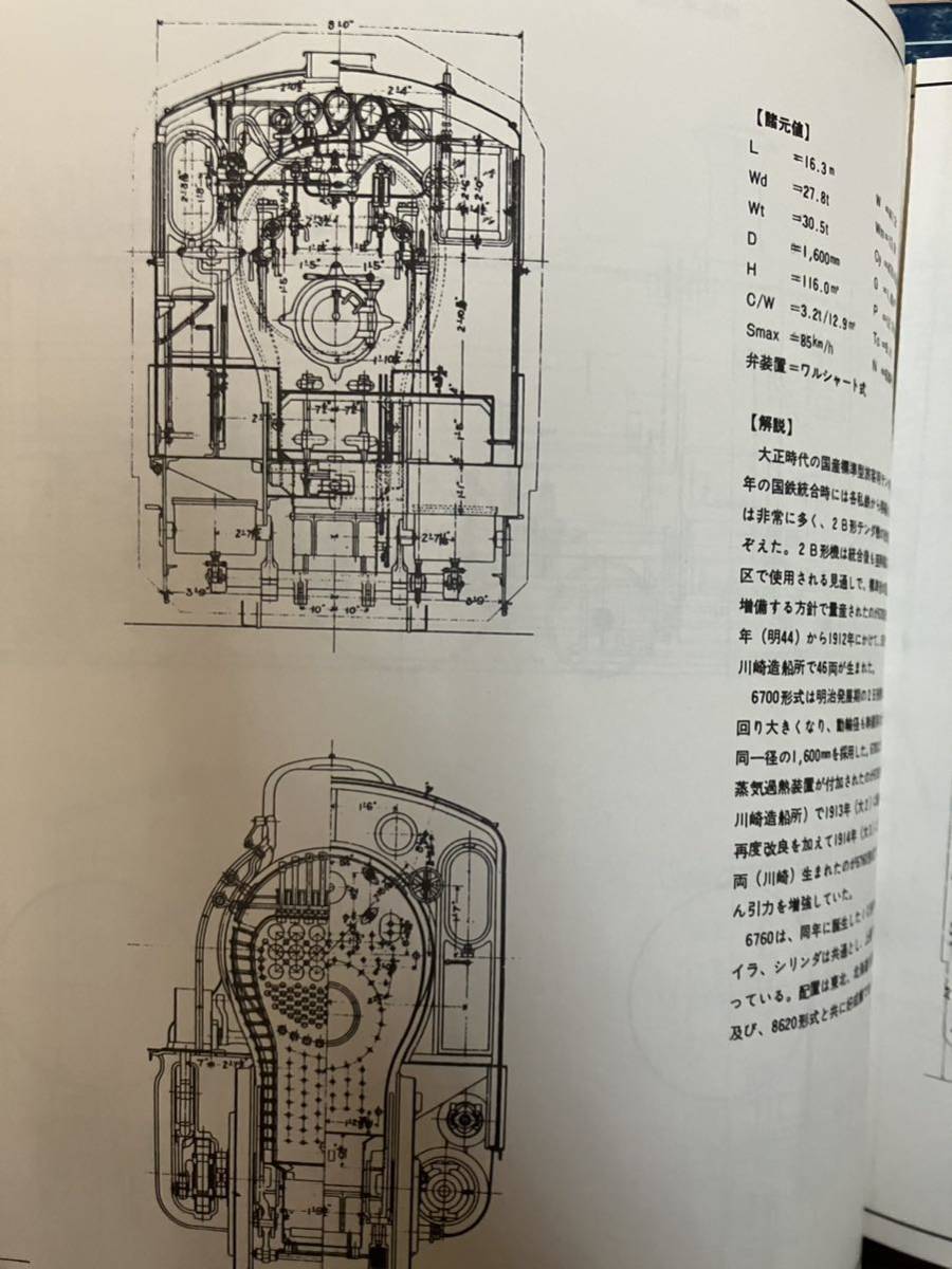 日本国有鉄道 蒸気機関車設計図面集 原書房 日本 蒸気機関車 日本国有