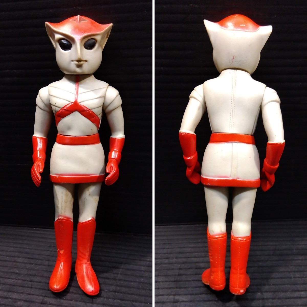 当時物 ブルマァク トリプルファイター レッドファイター 古い ソフビ  