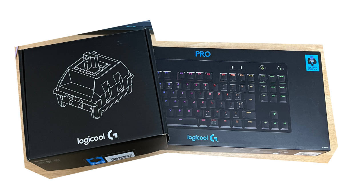 Logicool pro x キーボード (茶軸(タクタイル軸)交換済み) 青軸