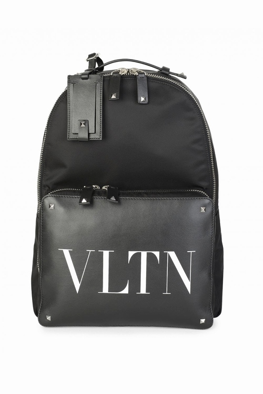 ヴァレンチノガラバーニ 【21SS】 VLTN バックパック レザー＆ナイロン リュックサック B0340YJM 0NI sy4608203115