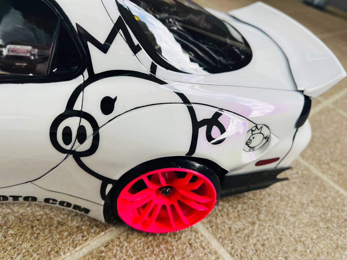 ラジコン ボディー アディクション RX-7(FD3S) Rocket Bunny仕様 YD-2