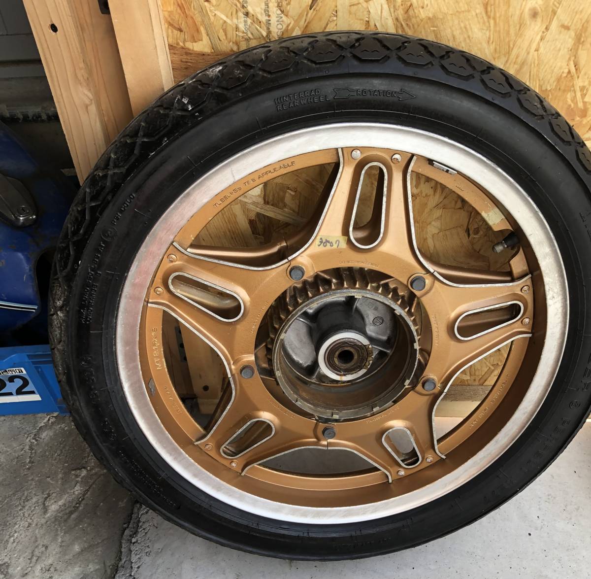 CB400N CB400T CB250T CB250N ホーク バブ リア ホイール 裏コム 当時