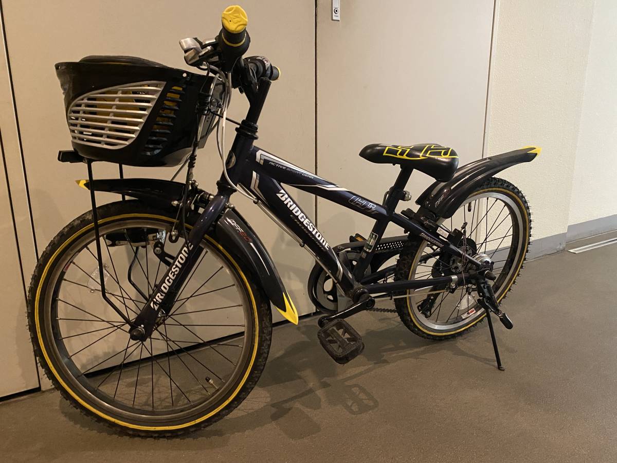 ブリヂストン 20インチ 子供用自転車 クロスファイヤージュニア 外装6段変速 クロツヤケシ&クロ 屋内保管