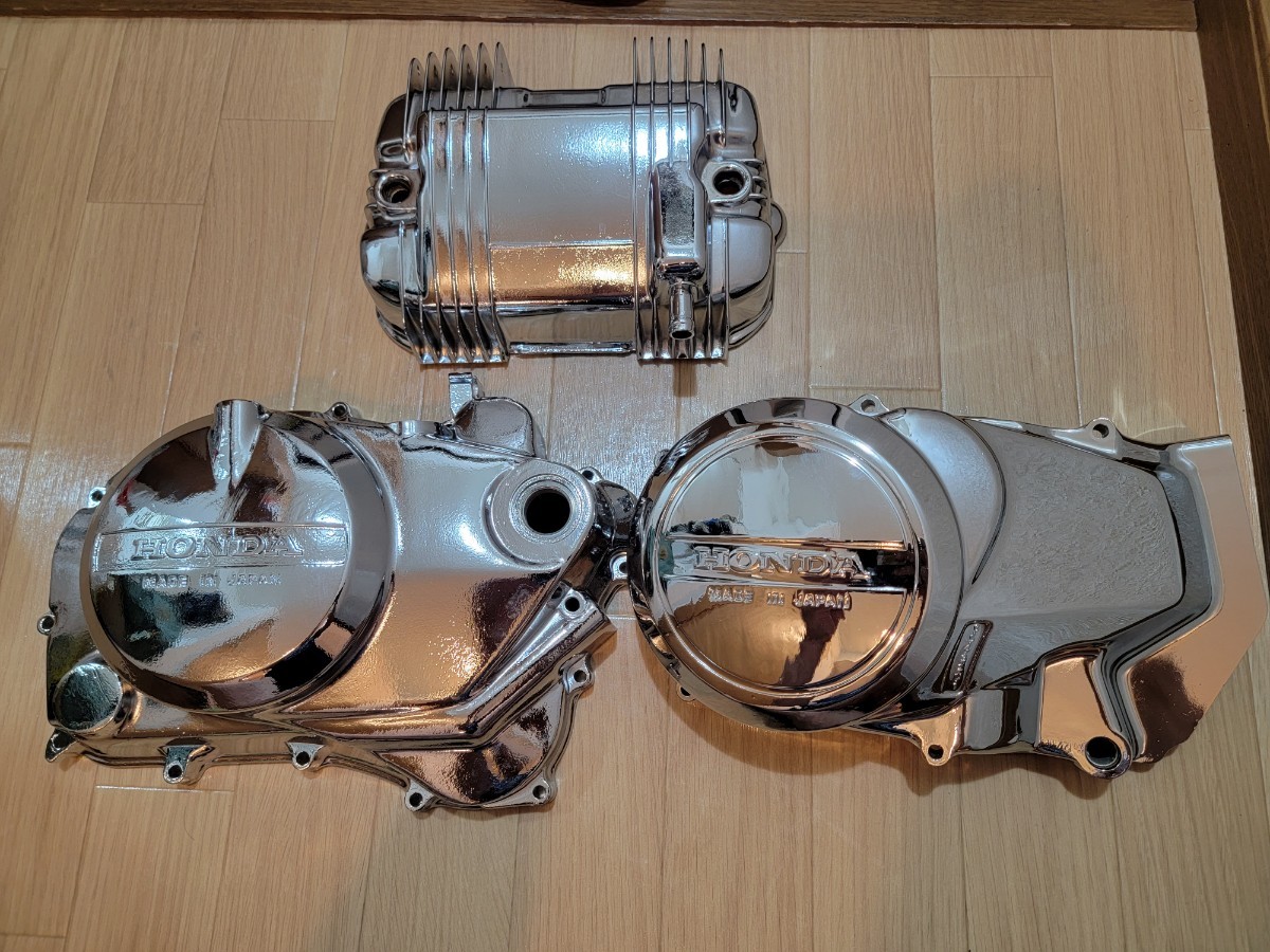 ホーク メッキ カバー 3点セット 純正ベース HONDA バブ cb250t cb400t