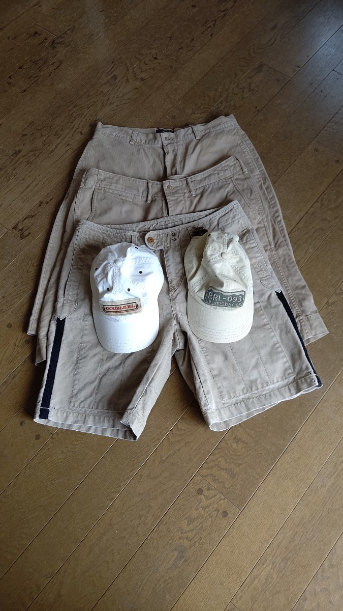 RRL・ダブルアールエル・ラルフローレン ショートパンツとキャップ