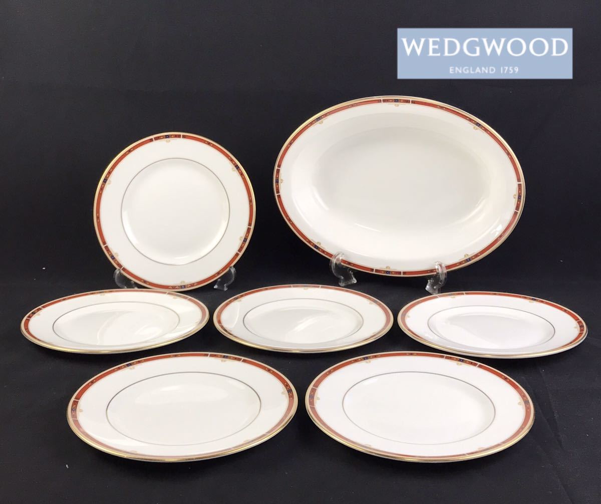 【定番，爆買い】 1円〜 WEDGWOOD ウェッジウッド アムハースト コロラド オーバルプレート 直径27.5cm プレート 金彩 7枚 まとめ okoy1905474 ec120(ウェッジウッド)｜売買されたオークション情報、yahooの商品情報をア ウェッジウッド