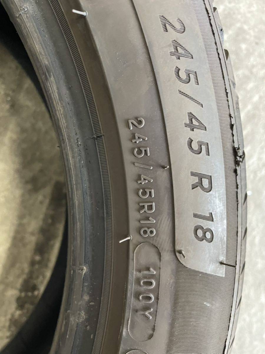 245 45R18 MICHELIN バリ山 2022年 2本