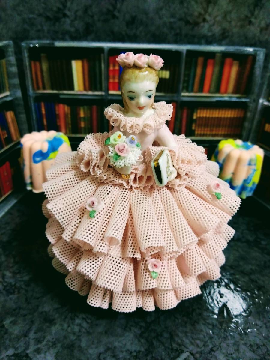 アイリッシュ・ドレスデン　マリコ　レースドール　陶器人形　ビスクドール　Irish Dresden Mariko_1