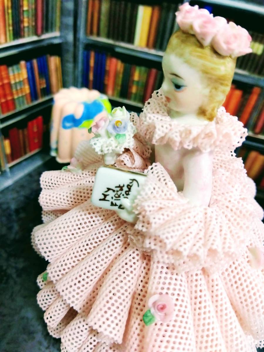 アイリッシュ・ドレスデン　マリコ　レースドール　陶器人形　ビスクドール　Irish Dresden Mariko_6