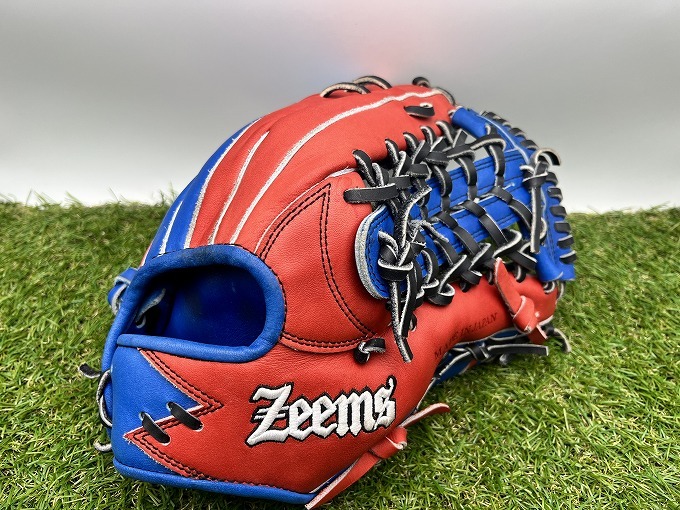 【050805】ZEEMS ジームス ハイレベルオーダー 限定 一般軟式用 外野手用 グローブ 小指2本入れ 日本製 KG-88GBN 即戦力【30501G40】