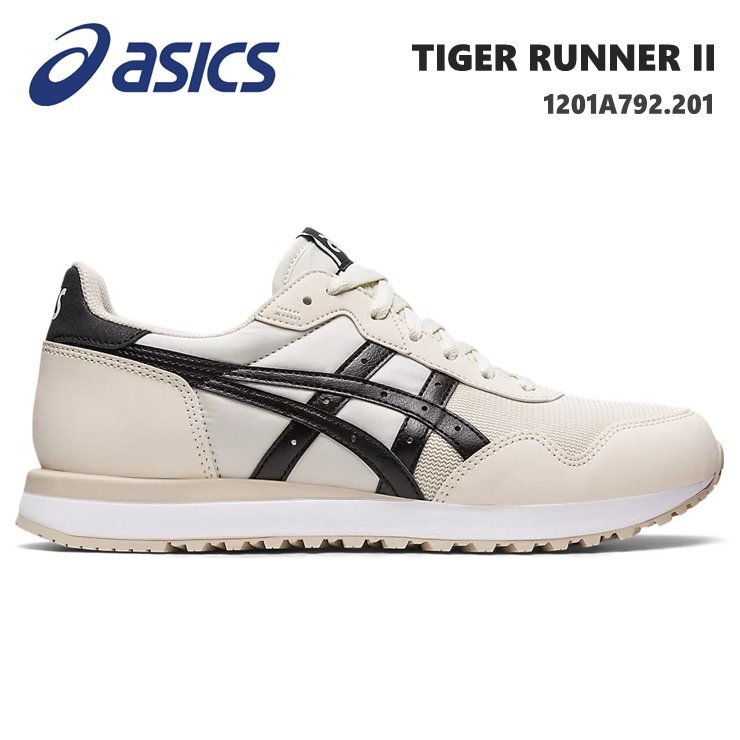 新品 未使用 アシックス 27.0cm スニーカー asics TIGER RUNNER II 1201A792-201 BIRCH/BLACK タイガーランナー