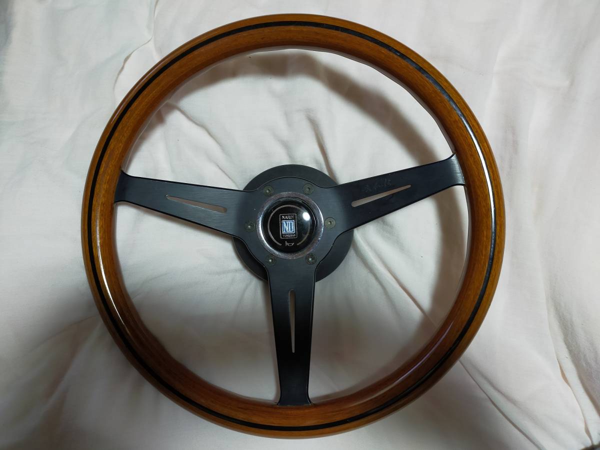 NARDI ナルディ クラシック ブラックレザー ウッド ステアリング 36Φ 