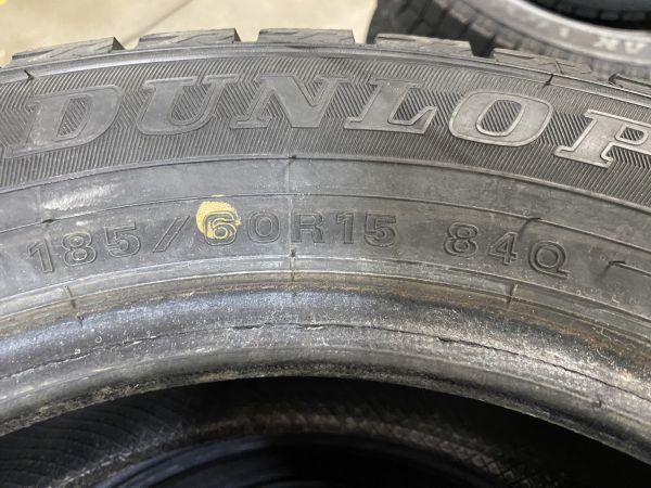 ☆送料無料☆ 185/60R15 2020年製 7～9分山 ダンロップ WINTERMAXX