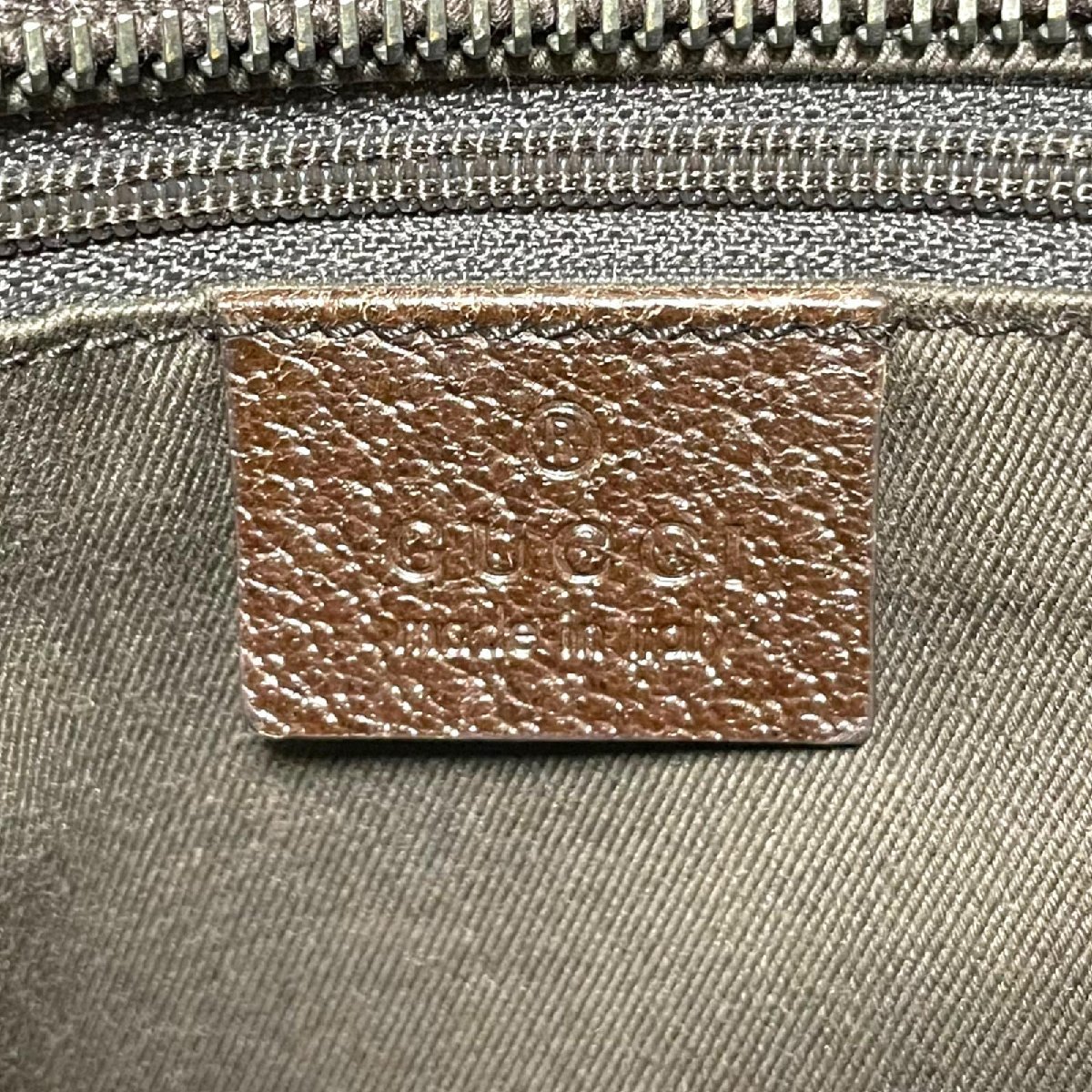 GUCCI グッチ GGキャンバス ハンドバッグ レザー ブラウン系113011 