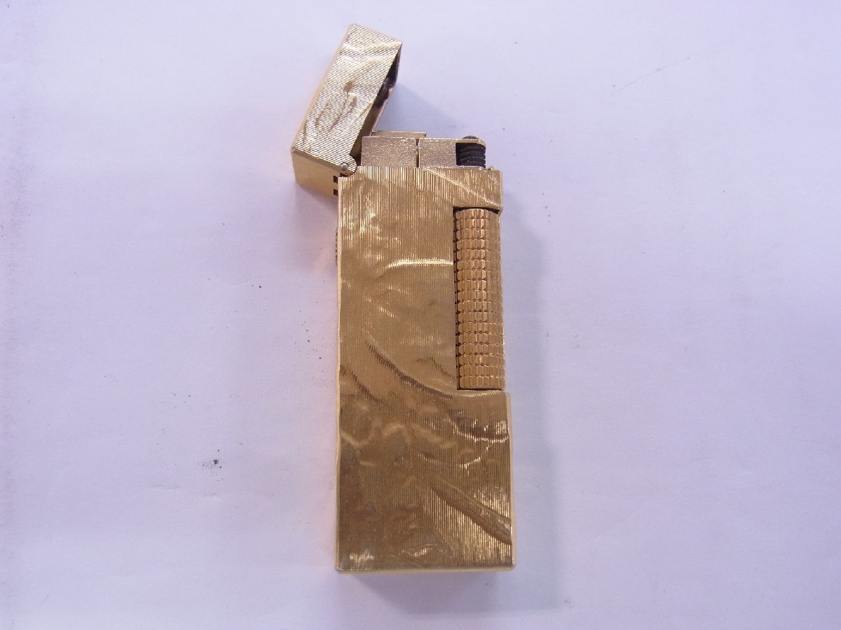 ★ ダンヒル / dunhill ★ US.RE24163 ローラー ガスライター ゴールドカラー ★ USED 着火未チェック品