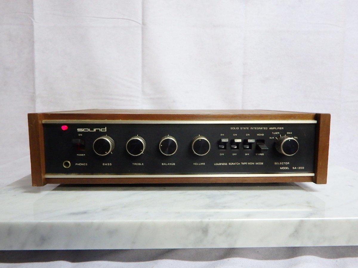 希少 Sound SA-200 日本サウンド プリメインアンプ 通電商品 希少