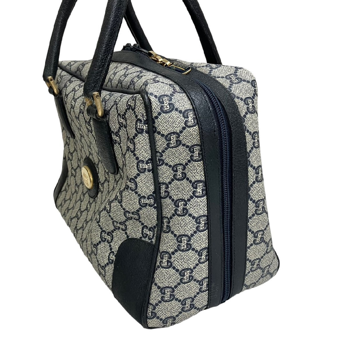 GUCCI グッチ グッチプラス ミニボストン ハンドバッグ GG柄 PVC