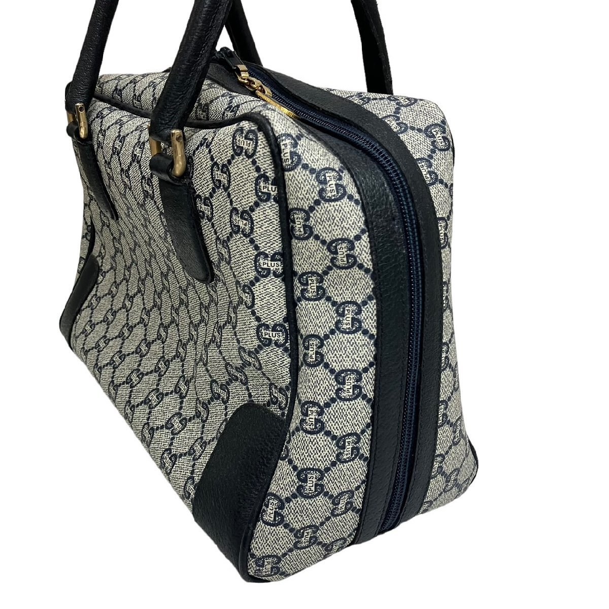 GUCCI グッチ グッチプラス ミニボストン ハンドバッグ GG柄 PVC