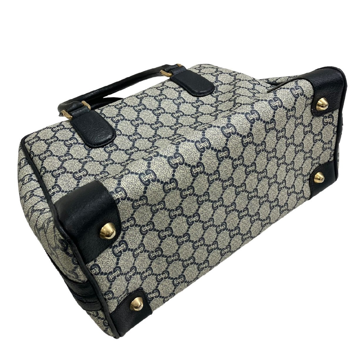 GUCCI グッチ グッチプラス ミニボストン ハンドバッグ GG柄 PVC