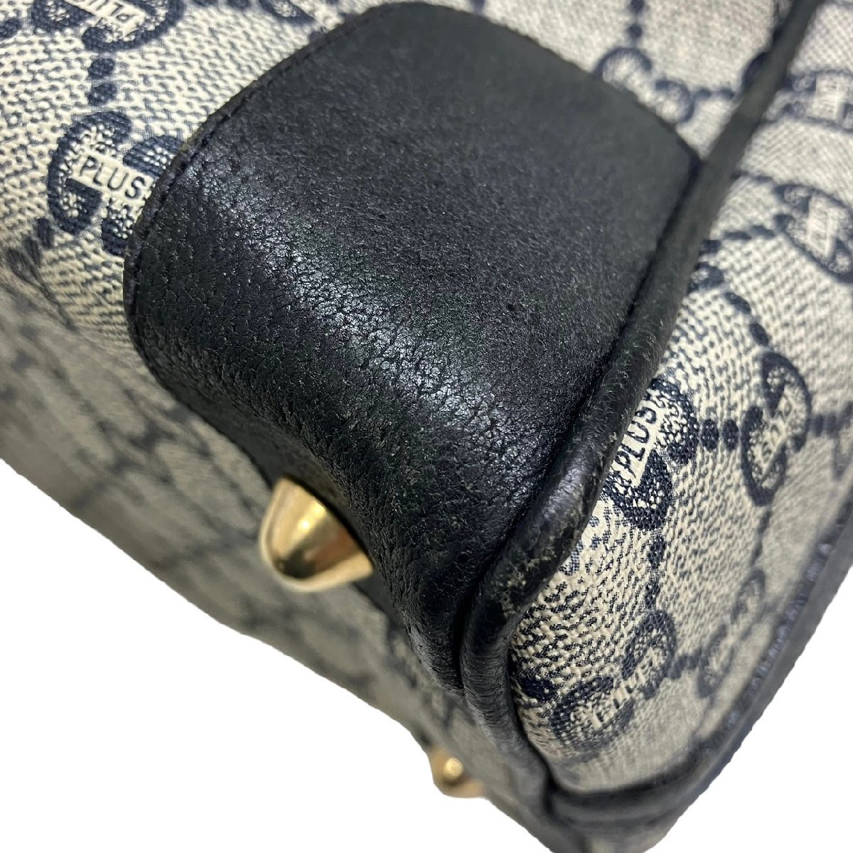 GUCCI グッチ グッチプラス ミニボストン ハンドバッグ GG柄 PVC