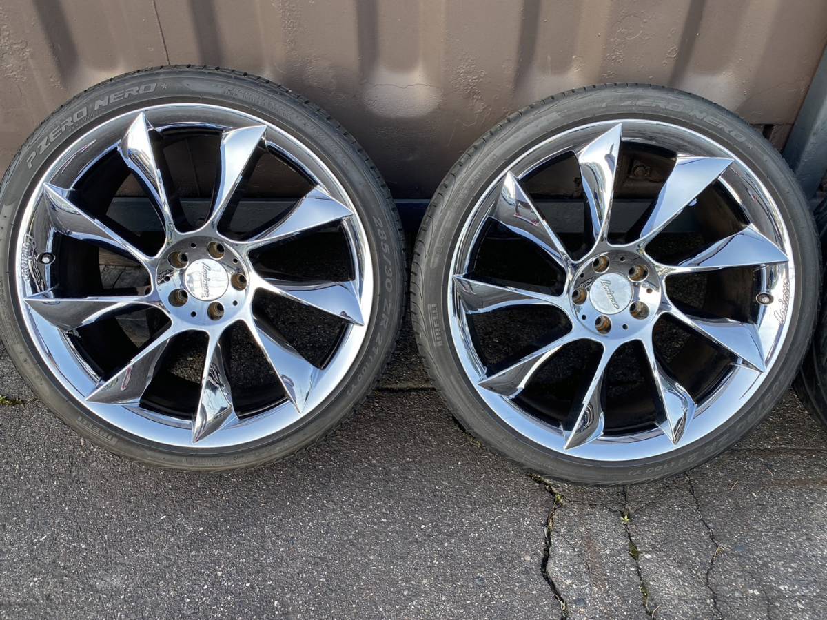 希少21インチ！ベンツ.W222等.ロリンザーRS8 type 9J 10J。 本物 Lorinser ロリンザー RS8 21インチ メッキホイール 9J+38 10J+44