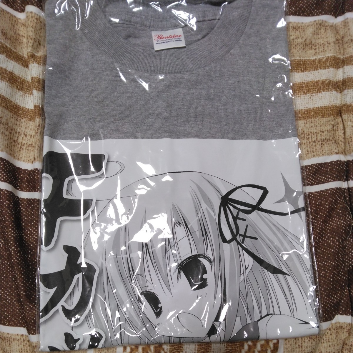 生徒会の一存 桜野くりむ Tシャツ Lサイズ アニメT 生徒会の一存 桜野くりむTシャツ グレー(コミック、アニメグッズ