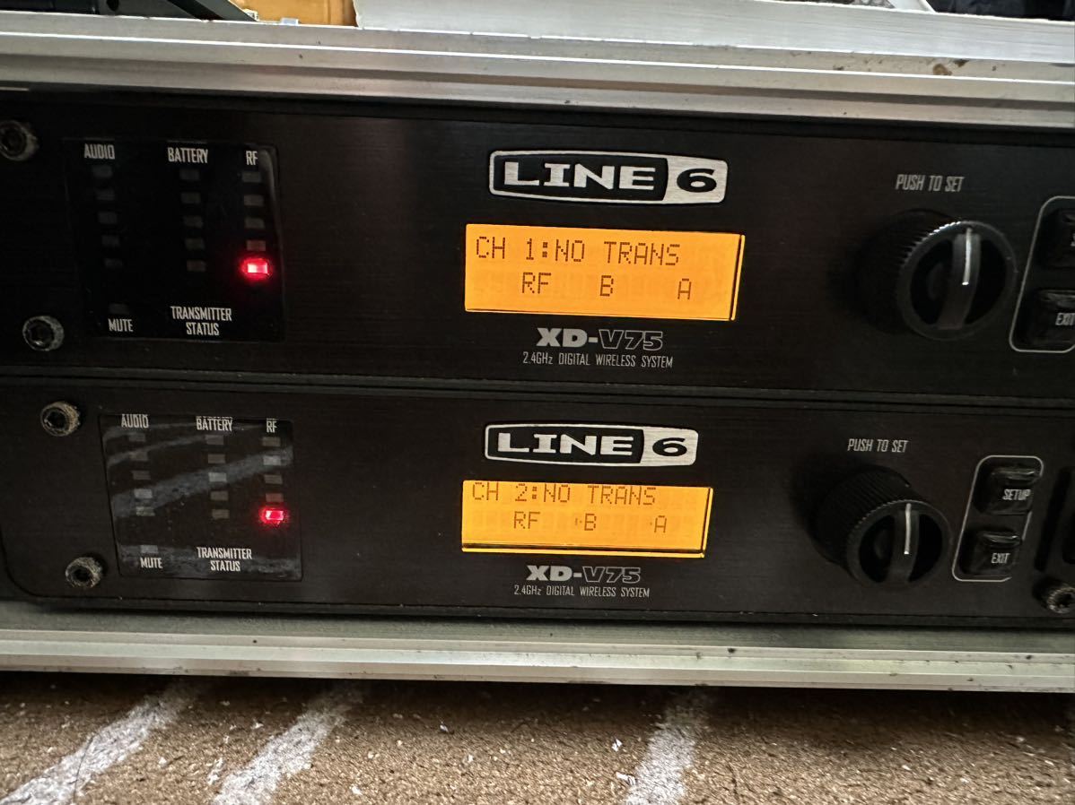 LINE6 XD-V75 ワイヤレスマイク2台セット マイク・ベルトパック・ピンマイク各2セットずつ、ヘッドセット1個、他アンテナなど_4