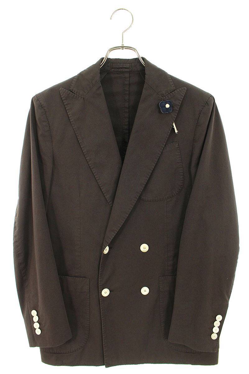 ラルディーニ lardini サイズ:44 フラワーラペルピンダブルジャケット 中古 BS99