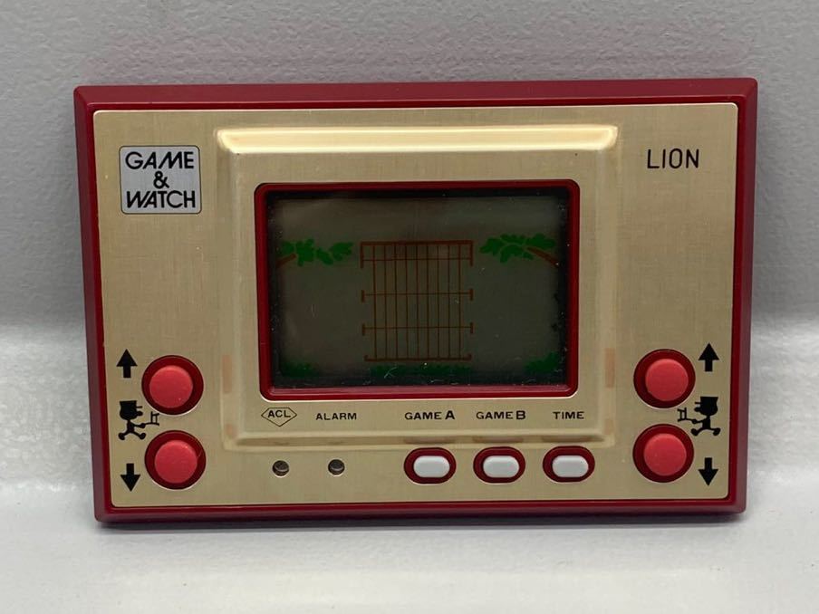 Y□ 昭和レトロ Nintendo 任天堂 GAME&WATCH ゲームウォッチ LION