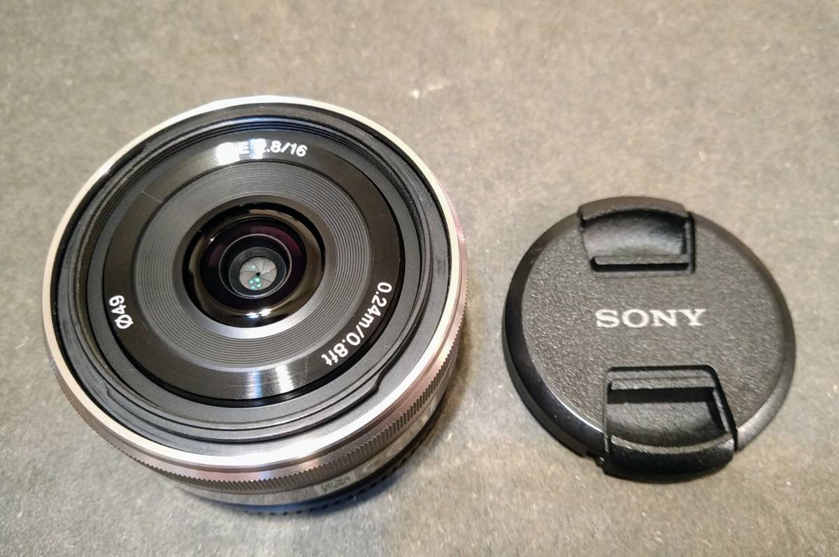 ★1円スタート★【美品＆動作良好】SONY ソニーe16mm f2.8　SEL16F28　-0512①