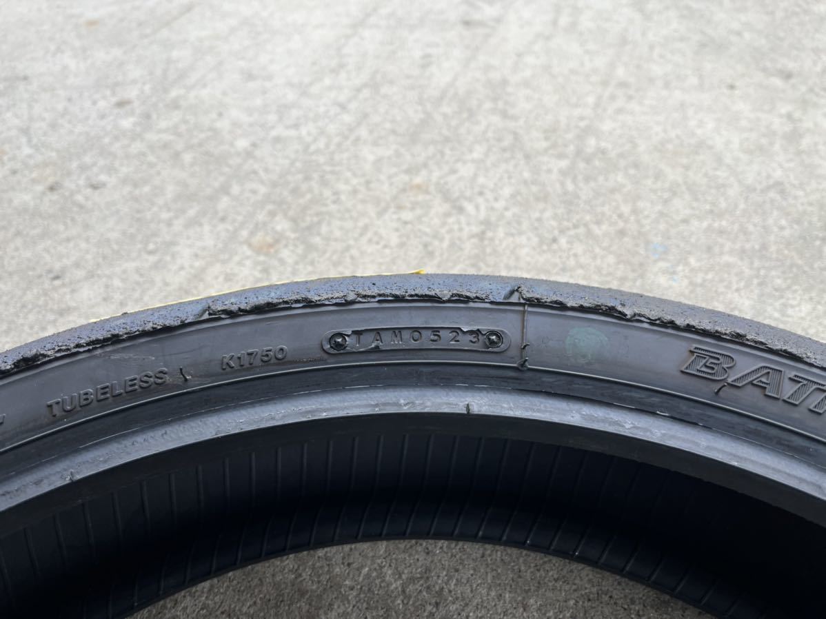 中古】ブリヂストン BATTLAX RACING R11 前後セット 120/600R17 180