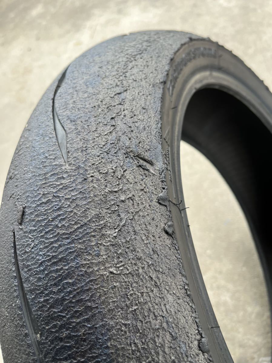 中古】ブリヂストン BATTLAX RACING R11 前後セット 120/600R17 180