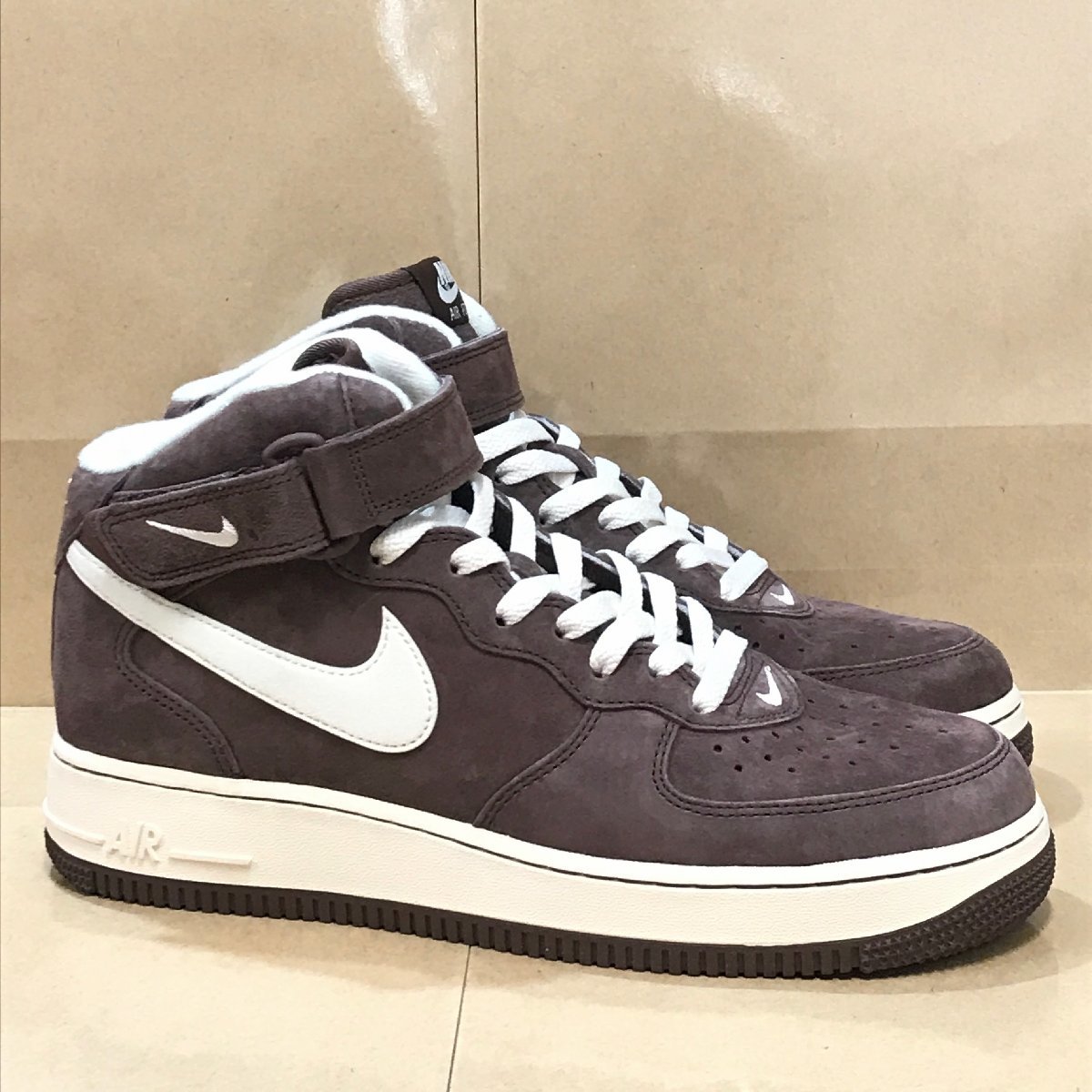 27cm NIKE AF1 MID 07 QS DM0107-200 ナイキ エアフォース 1 ミッド クイックストライク チョコレート メンズ スニーカー UC H87005