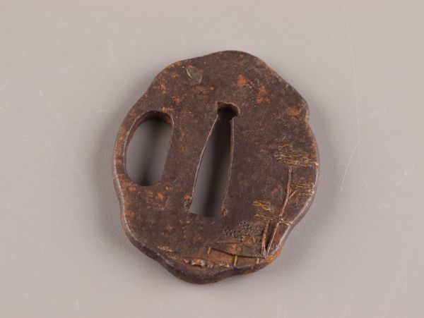 時代武具 刀装具 古鉄造 極上 三点 四 古美術 時代武具 刀装具