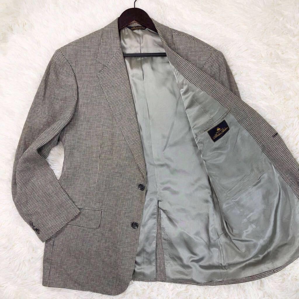 1円【圧巻の2XL】Brooks Brothers テーラードジャケット 千鳥柄