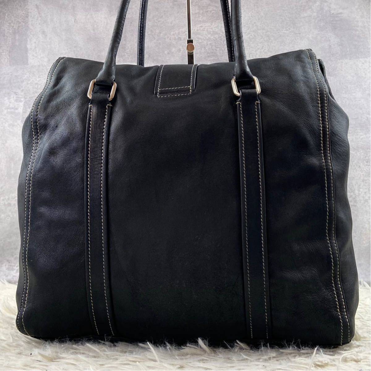 1円~ 極美品 PRADA プラダ A4 通勤 通学 書類 メンズ ビジネスバッグ 1 