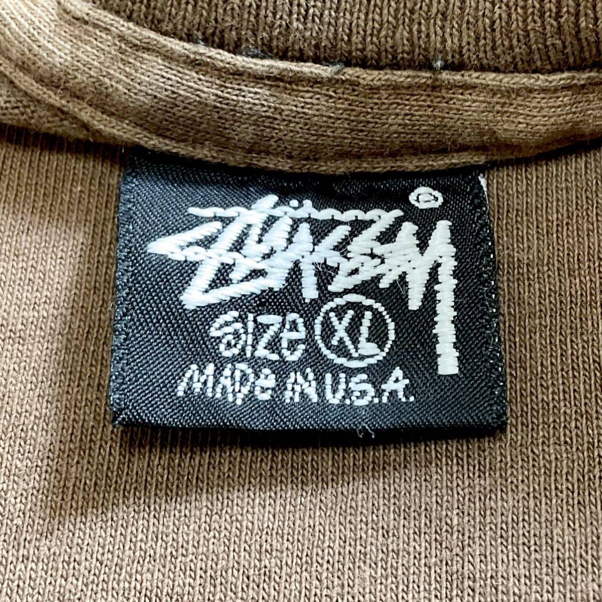 1円~ old stussy 80s XL crown elephant vintage t shirt 黒タグ usa製 