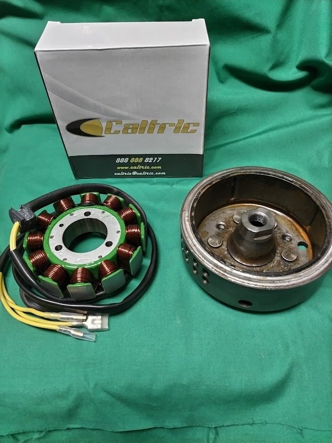 GS400用　ND(日本電装)製　ローター(中古)　Cartric製ステーターコイル(新品)セット