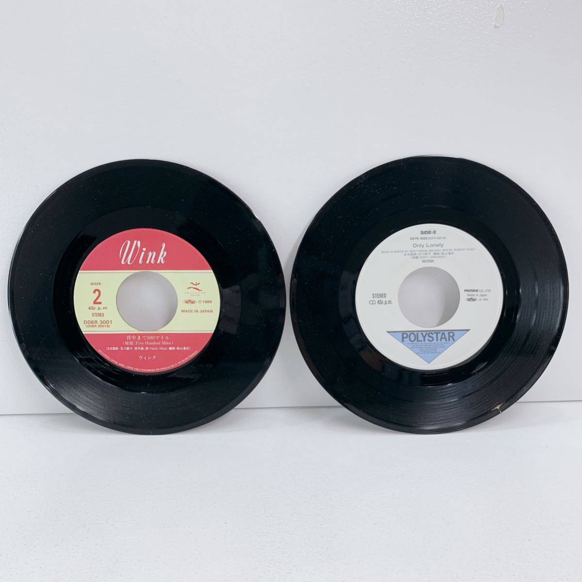 520☆中古☆ EP盤 レコード Wink ウィンク 淋しい熱帯魚/背中まで500 