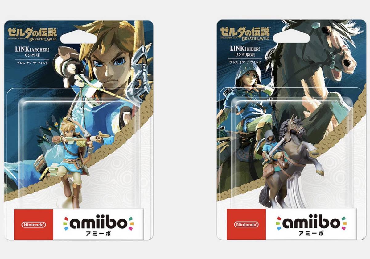 新品未開封/amiibo ゼルダの伝説シリーズ 2体セット②/リンク(弓)&(騎乗)【