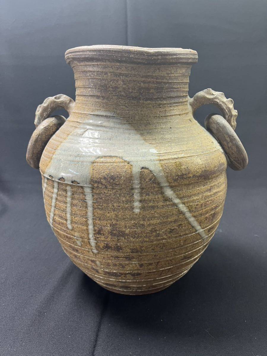 A12175 【信楽焼】 壺 茶壺 花器 花瓶 花入 高さ40cm 【公式通販】