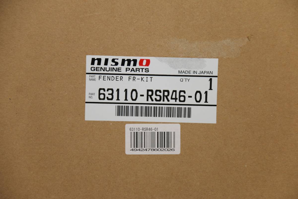 限定 BNR34 GT-R nismo Z-TUNEフロントフェンダー63110-RSR46-01 即納 