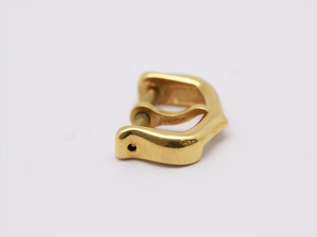 1円 良品 カルティエ 18K/750 2.8g 純正尾錠 10mm用 ゴールドカラー 