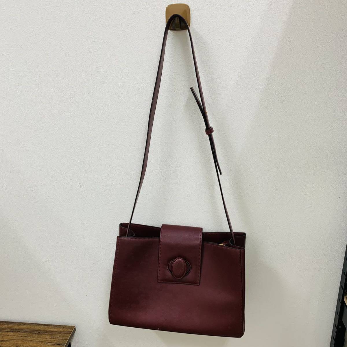 【3442】1円～ Cartier カルティエ マストライン ショルダーバッグ ハンド トート レディース 中古 現状品