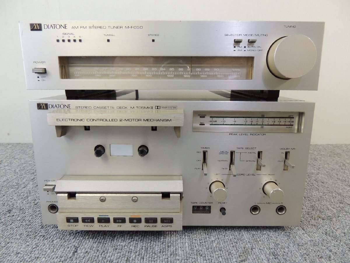 ダイヤトーン/DIATONE M-T05MkⅡ/M-F05D カセットデッキ/AM・FM