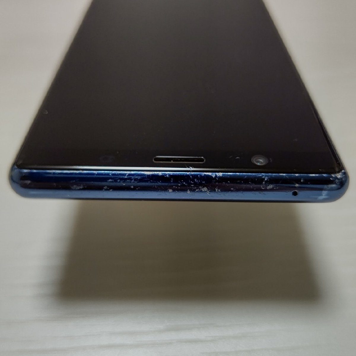☆【30183WM】 ジャンク SoftBank 901SO SONY Xperia 5 ブルー SIM