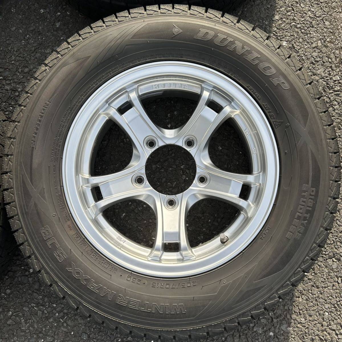 ジムニー シエラ JB74 weds 15インチアルミホイール&スタッドレス 