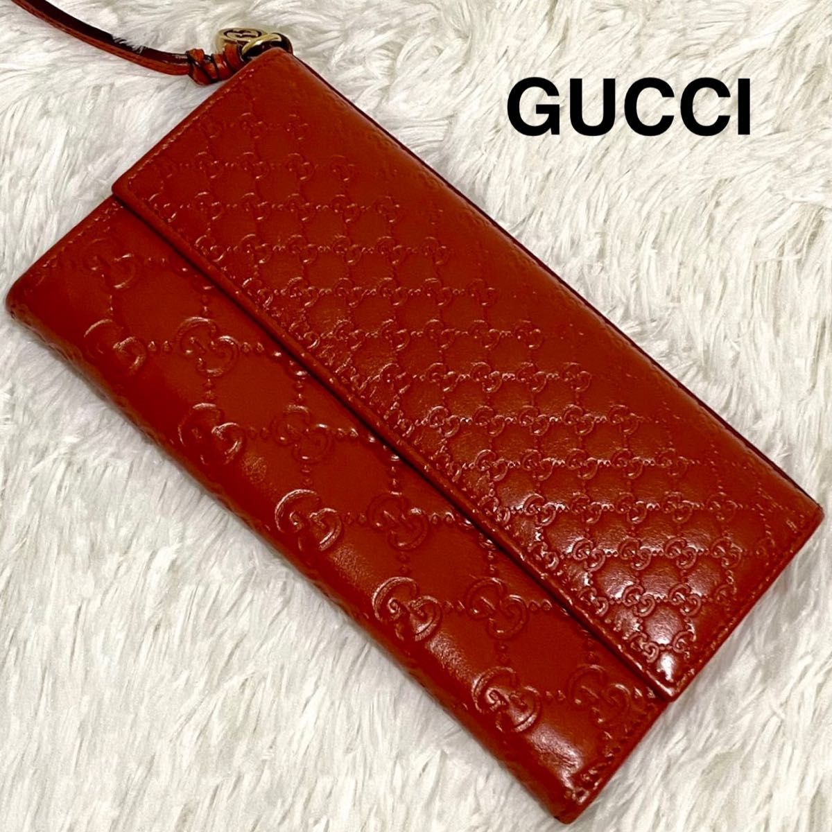 美品】Gucci 長財布 レッド u*3様 【中古美品】GUCCI GGパターン