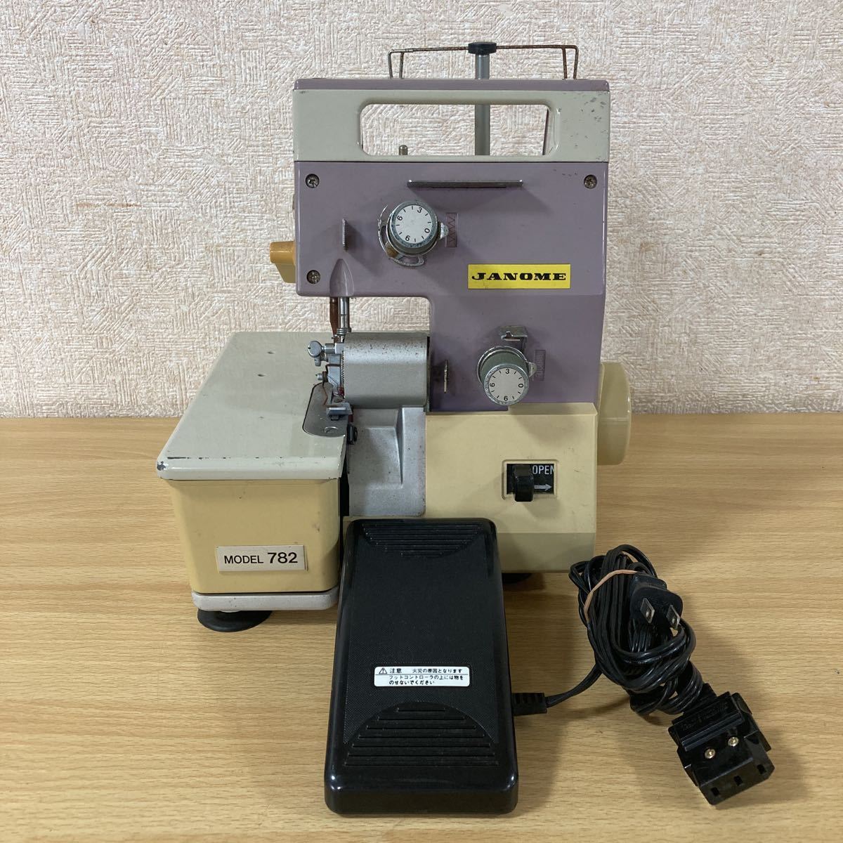 JANOME ジャノメ MODEL 782 ミシン コンパクトミシン ロックミシン 