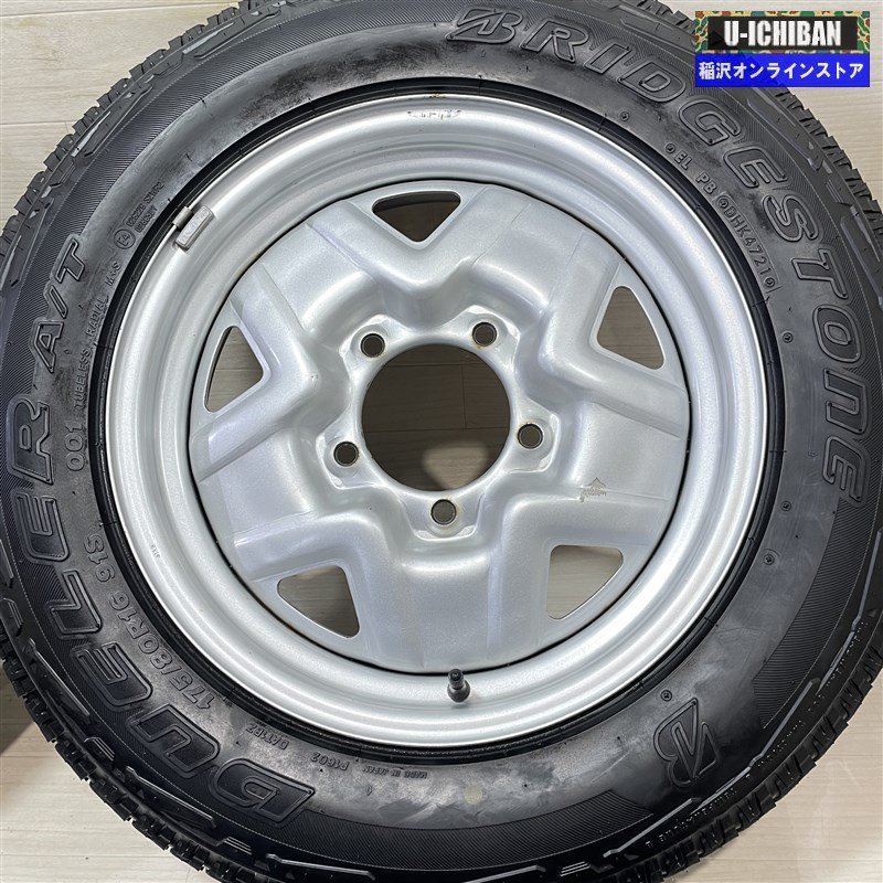 175/80R16 スズキ ジムニー 純正スチール 5J 16インチ 5H139.7 2021年 